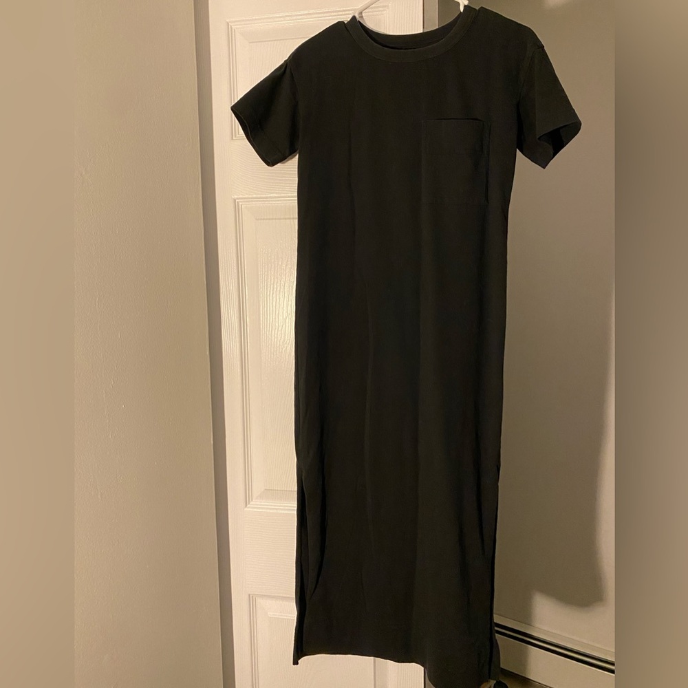Everlane Cotton Maxi Dress in Navy